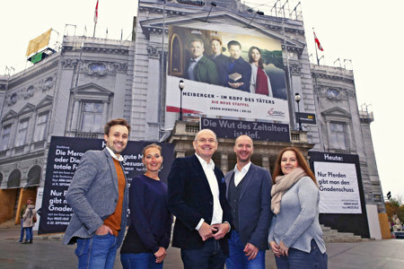 V.l.n.r.: Tobias Schweiger (Account Manager EPAMEDIA), Barbara Köck (Manager, Client Leadership Mindshare),  Ferdinand Wegscheider (Intendant ServusTV), Marcus Zinn (Sales Director EPAMEDIA), Gabriele Piber (Teamlead, Client Leadership Mindshare). © EPAMEDIA