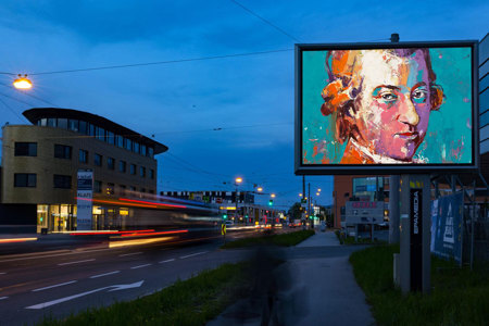 Die neuesten Außenwerbe-Medien von EPAMEDIA: Digitale Posterlights. © EPAMEDIA