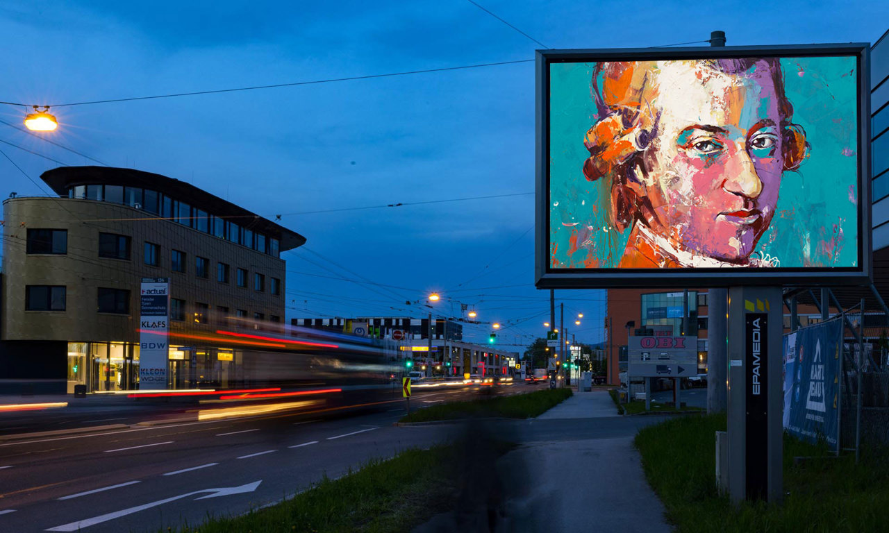 Die neuesten Außenwerbe-Medien von EPAMEDIA: Digitale Posterlights. © EPAMEDIA