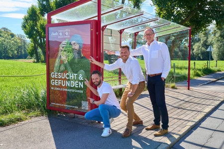 V.l.: Martin Wagner (Leitung Marketing & Kommunikation Ländle Qualitätsprodukte Marketing), Willi Georg Bonjsak (Head of Regional Sales EPAMEDIA Vorarlberg), Marcel Strauß (Geschäftsführung Ländle Qualitätsprodukte Marketing). © EPAMEDIA
